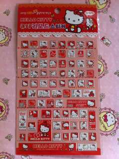 Sanrio Hello Kitty Computer Decoration Keyboard Stickers Red  