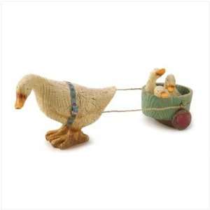  Duck Family Carriage Figurine
