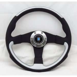 Nardi Steering Wheel   Leader   350mm (13.78 inches)   Black Leather 