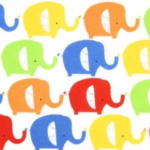  Hoffman Its A Jungle Out There Elephants Multi Fabric 