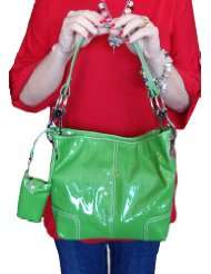  lime green purse   Clothing & Accessories