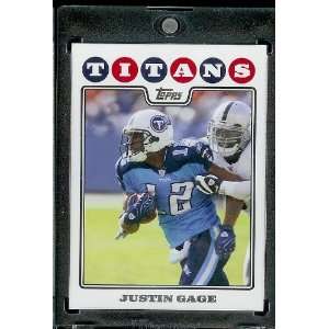 2008 Topps # 153 Justin Gage   Tennessee Titans   NFL Trading Cards in 