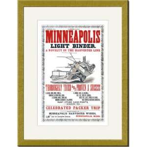   Framed/Matted Print 17x23, Minneapolis Light Binder