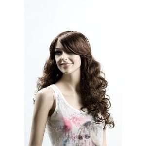  Female Mannequin Long Brown Wig with Curls Everything 