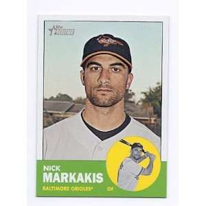  2012 Topps Heritage #65 Nick Markakis Baltimore Orioles 