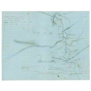 Civil War Map Map of Kanawha, Boone, Logan, Wyoming, McDowell, Mercer 