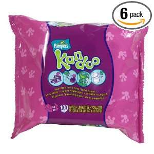 Pampers Kandoo Flushable Wipes, Funny Berry Scent, 100 Count Refills 