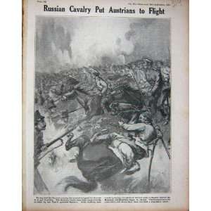   WW1 Russian Soldiers Austria Lemberg Battle Horses