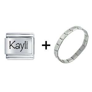  Pugster Name Kayli Italian Charm Bracelet Pugster 