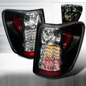  99 03 GRAND CHEROKEE LED BLACK TAIL LIGHTS Automotive