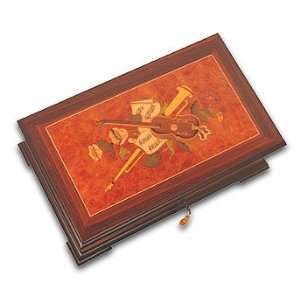 Le Ore Musical Jewelry Box with All Over Inlay 36 Note 