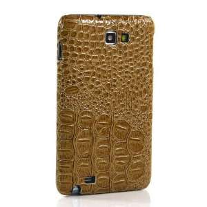  Brown Crocodile pattern Hard Case / Cover / Skin / Shell 