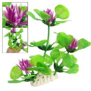  Como Purple Flower Plastic Plant Oranment Green for 