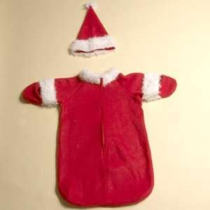 Baby Clothes; Santa Bunting and Hat Set