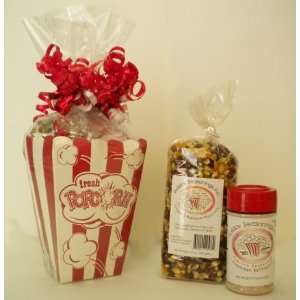 Cinammon Kettle Corn Popcorn Gift Box  Grocery & Gourmet 