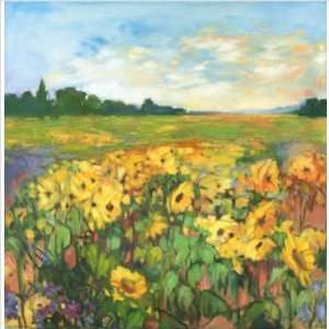  Phoenix Galleries HPM76 Sunflower Field on Canvas Baby