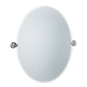  Marina Large Oval Bathroom Mirror   Satin Nickel