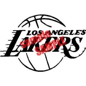  LOS ANGELES LAKERS NBA TEAM 3 WHITE VINYL DECAL STICKER 