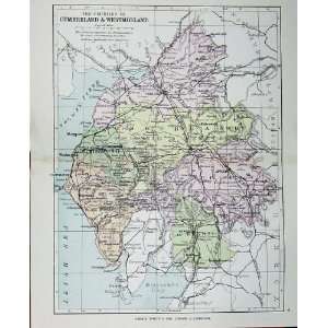   PhilipS Maps England 1888 Cumberland Westmorland Lake