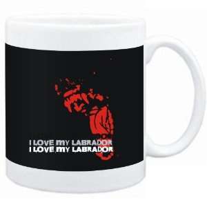  Mug Black  I love my Labrador  Dogs
