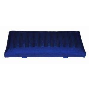  Seiza Kneeling Meditation Bench Cushion   Blue Global 