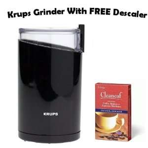  Krups Fast Touch Coffee Grinder With FREE Descaler 