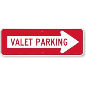  Valet Parking (with Right Arrow) Diamond Grade Sign, 36 x 