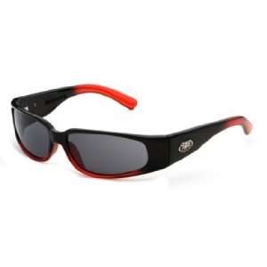 Black Flys Sunglasses Micro Fly II / Frame Shiny Black/Red Lens Gray 