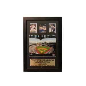  New York Yankees 12x18 3 Card Frame   Sports Memorabilia 