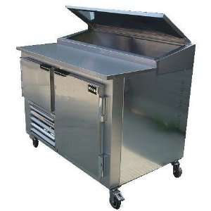   inch 2 Doors Refrigerated Pizza Prep Table 60 CMPH 60PTB Appliances