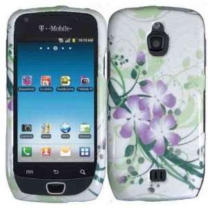  Purple Flower Green Wave Protector Hard Case for Samsung 
