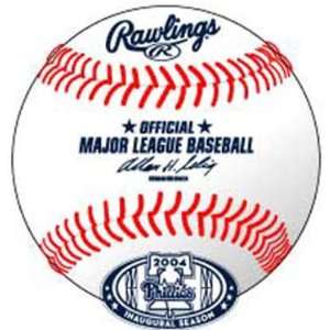  Rawlings 2004 Phillies Stadium Inagural Baseball   MLB 