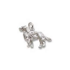  Gldn Retriever, Dog Charm   Sterling Silver Jewelry