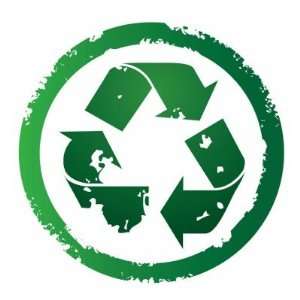  Recycle grunge symbol sticker 