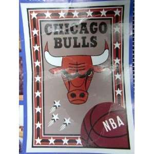  Chicago Bulls Triple Woven Jaquard Throw Blanket Sports 