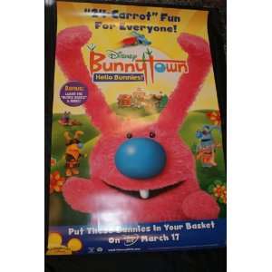  Disneys Bunny Town, Hello Bunnies 27x40 Movie Poster 