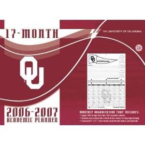 Oklahoma Sooners 8x11 Academic Planner 2006 07 Sports 