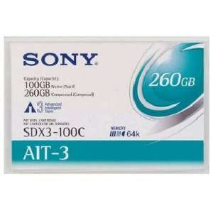  SONY Tape Ait 3 Ame 100/260gb 230m Transfer Rate 12mb/S 