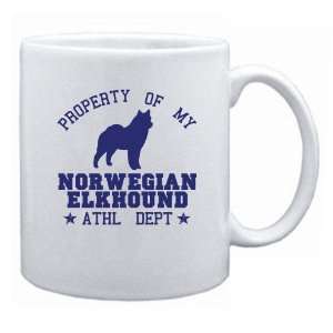 New  Property Of My Norwegian Elkhound   Athl Dept  Mug 