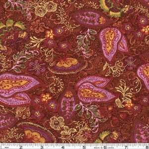  45 Wide Bohemian Rhapsody Paisley Spice Fabric By The 