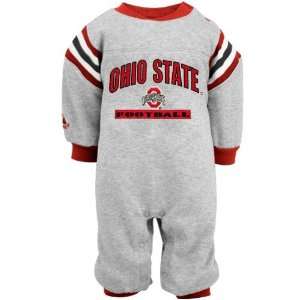   Ohio State Buckeyes Infant Ash Football Coveralls