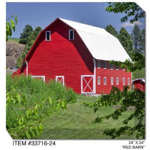  All Weather Art Red Barn Print