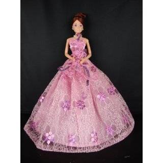 Hot Pink Gown with Blue and Black Lace on the Front Made 