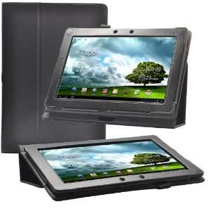Slimbook Leather Case for the Asus Transformer TF300 Black with Build 