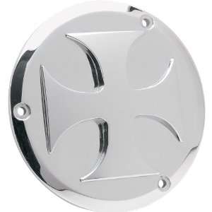  NYC Choppers Derby Cover   Maltese Cross   Chrome NYC 65 