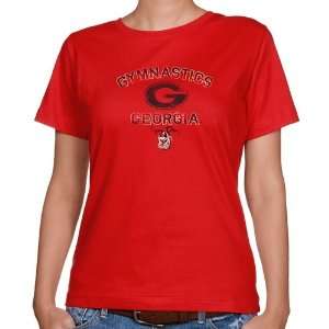  NCAA Georgia Bulldogs Ladies Gym Dogs Classic Fit T shirt 