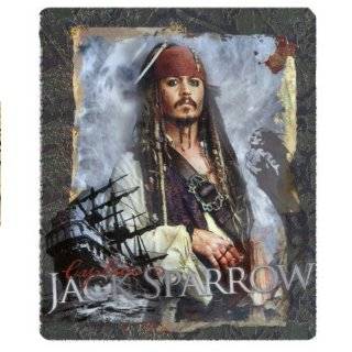   Tides Jack Sparrow Brown Throw Blanket 48 x 60