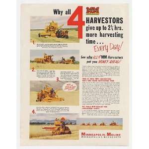  1953 Minneapolis Moline MM G 4 69 S Uni  Harvestors Print 