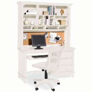  White American Drew Sterling Pointe Wood Computer Desk in 