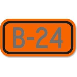  Parking Spot (black on orange) Fluorescent Orange Sign, 12 